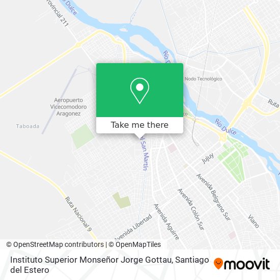 Instituto Superior Monseñor Jorge Gottau map