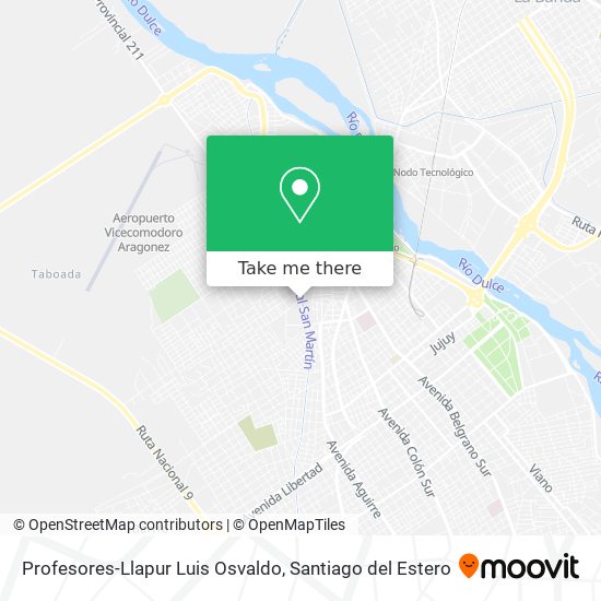 Profesores-Llapur Luis Osvaldo map