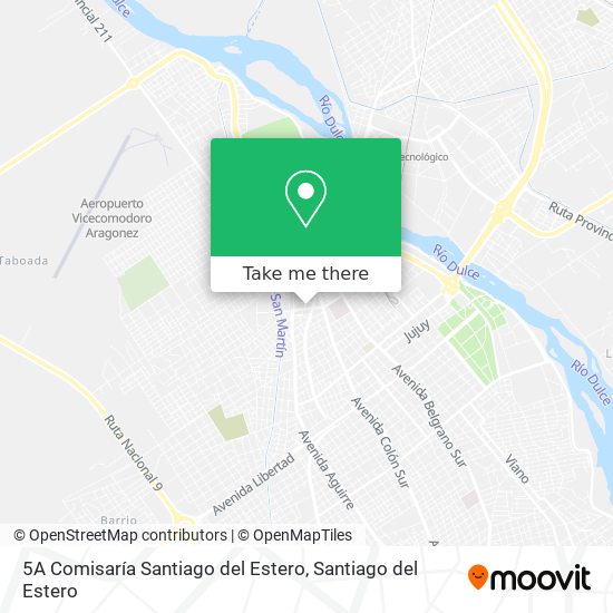 5A Comisaría Santiago del Estero map