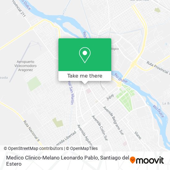 Medico Clinico-Melano Leonardo Pablo map
