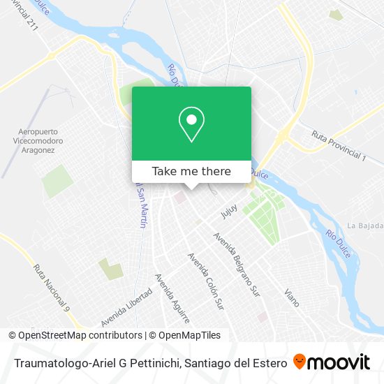 Traumatologo-Ariel G Pettinichi map