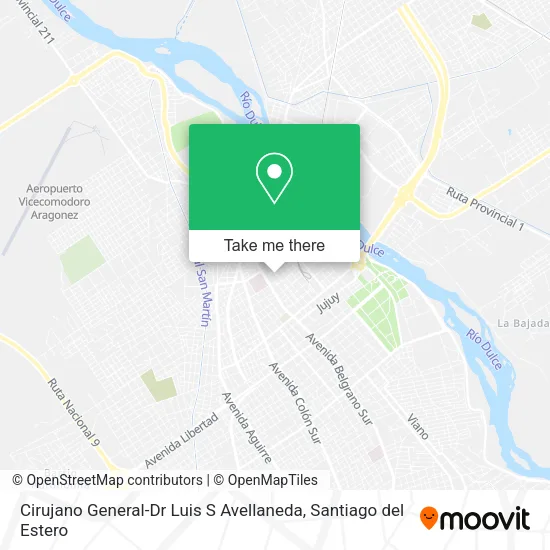 Cirujano General-Dr Luis S Avellaneda map