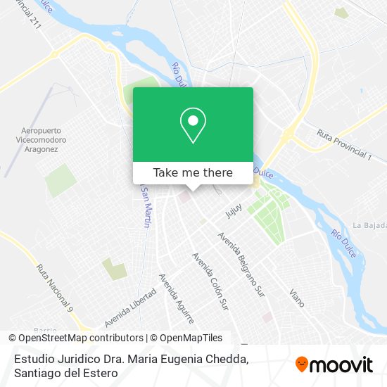 Estudio Juridico Dra. Maria Eugenia Chedda map