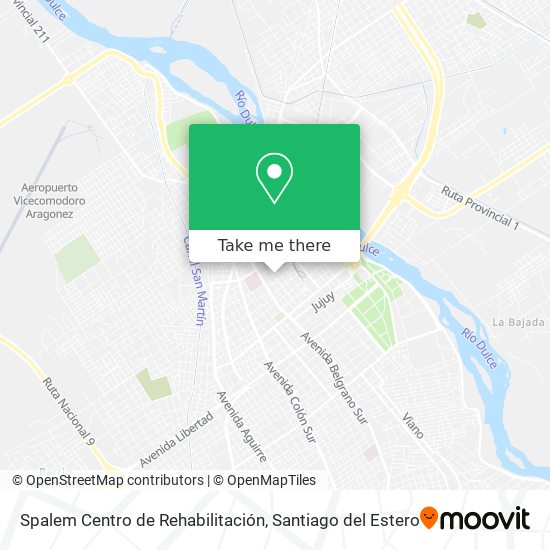Mapa de Spalem Centro de Rehabilitación