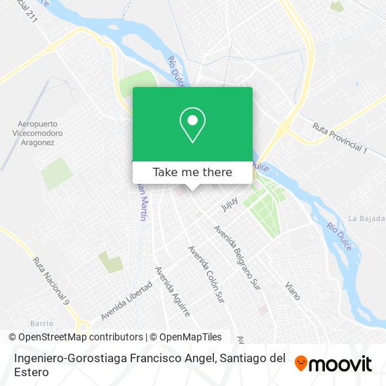 Ingeniero-Gorostiaga Francisco Angel map