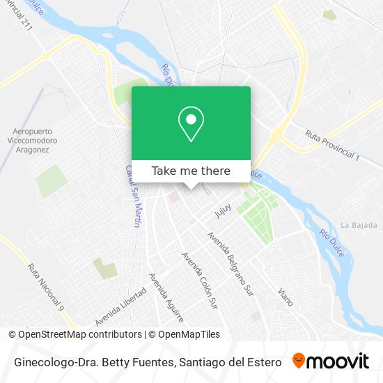 Ginecologo-Dra. Betty Fuentes map