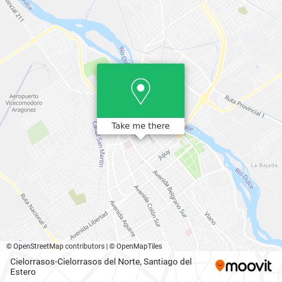 Cielorrasos-Cielorrasos del Norte map