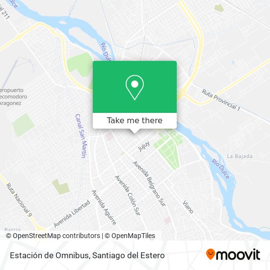 Estación de Omnibus map