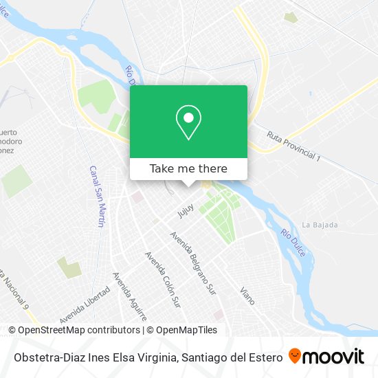 Obstetra-Diaz Ines Elsa Virginia map