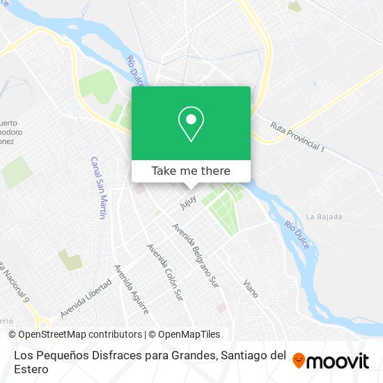 Los Pequeños Disfraces para Grandes map