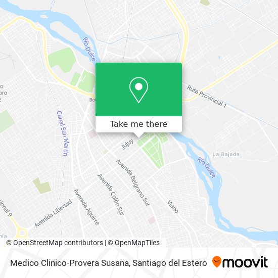 Mapa de Medico Clinico-Provera Susana