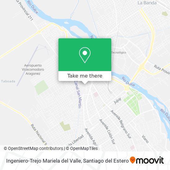 Ingeniero-Trejo Mariela del Valle map