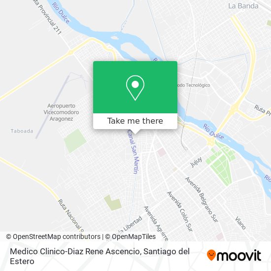 Medico Clinico-Diaz Rene Ascencio map
