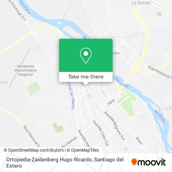 Ortopedia-Zaidenberg Hugo Ricardo map