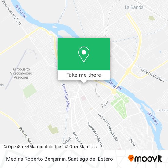 Medina Roberto Benjamin map