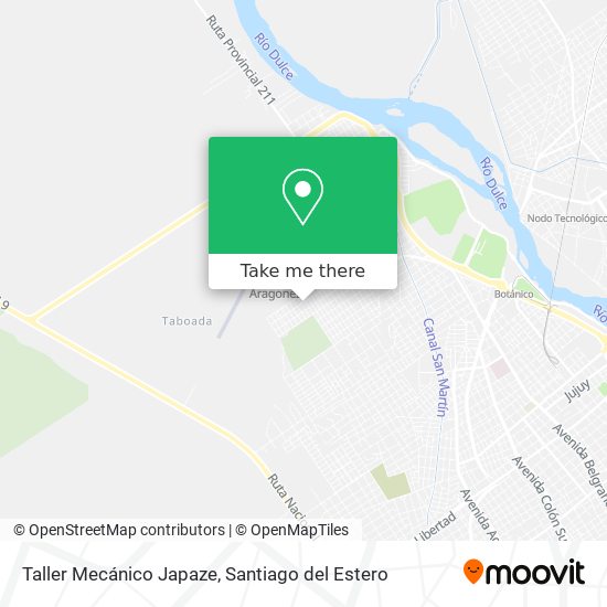 Mapa de Taller Mecánico Japaze
