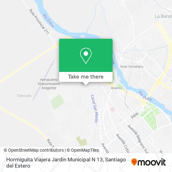 Hormiguita Viajera Jardin Municipal N 13 map