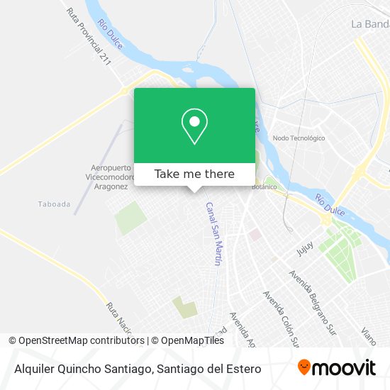 Alquiler Quincho Santiago map