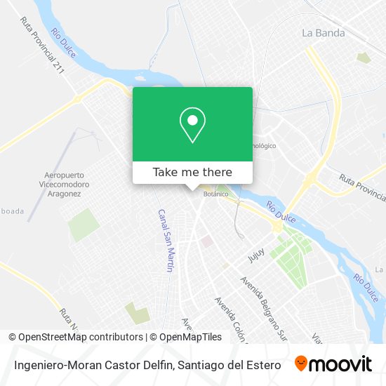 Mapa de Ingeniero-Moran Castor Delfin