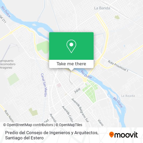 Predio del Consejo de Ingenieros y Arquitectos map
