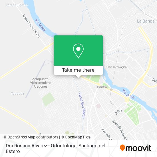 Mapa de Dra Rosana Alvarez - Odontologa