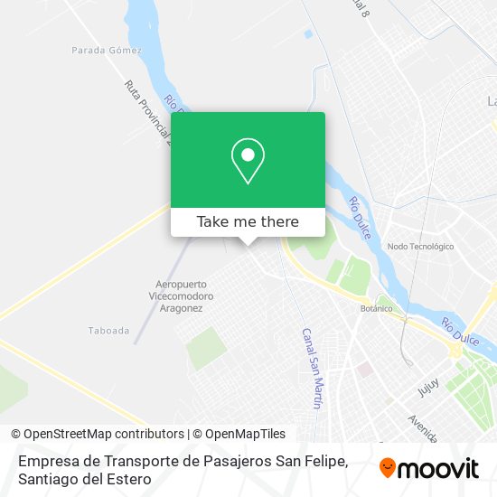 Empresa de Transporte de Pasajeros San Felipe map