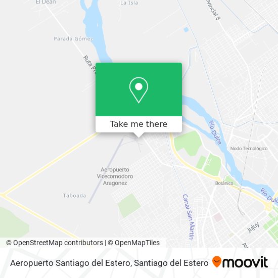Aeropuerto Santiago del Estero map