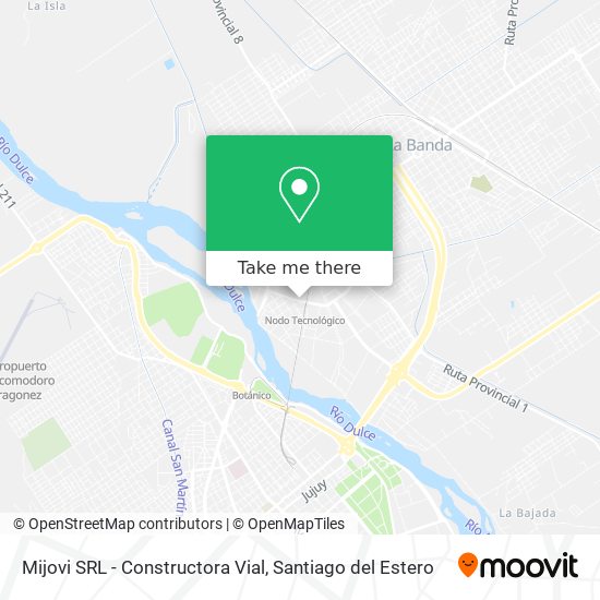 Mapa de Mijovi SRL - Constructora Vial