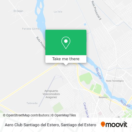 Aero Club Santiago del Estero map