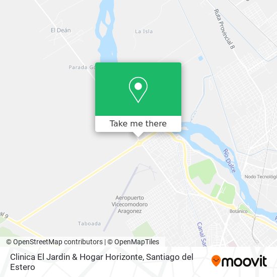 Mapa de Clinica El Jardin & Hogar Horizonte