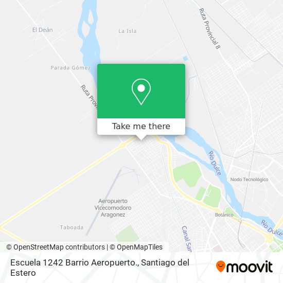 Mapa de Escuela 1242 Barrio Aeropuerto.