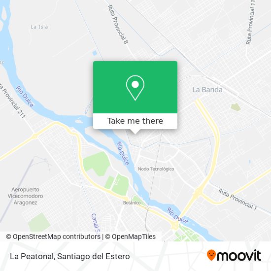 La Peatonal map