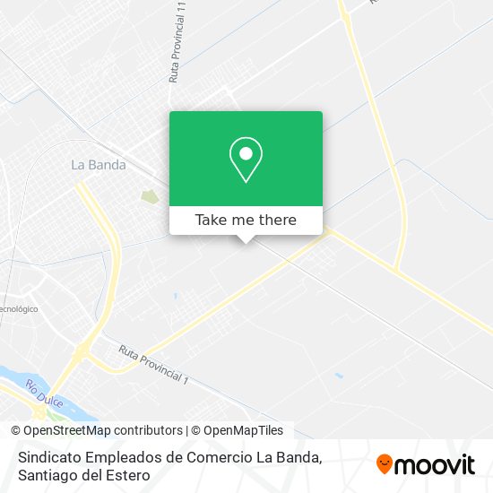 Sindicato Empleados de Comercio La Banda map