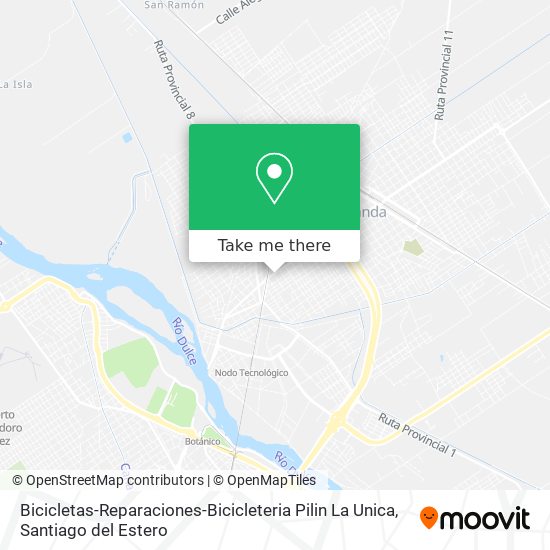 Mapa de Bicicletas-Reparaciones-Bicicleteria Pilin La Unica