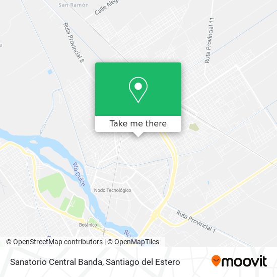 Sanatorio Central Banda map