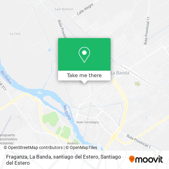 Fraganza, La Banda, santiago del Estero map