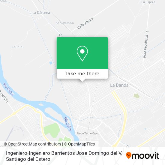 Mapa de Ingeniero-Ingeniero Barrientos Jose Domingo del V