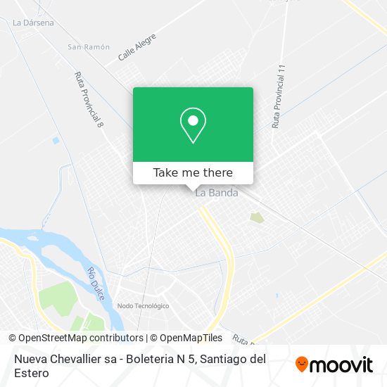 Mapa de Nueva Chevallier sa - Boleteria N 5