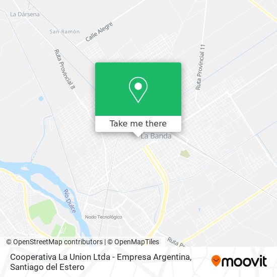 Mapa de Cooperativa La Union Ltda - Empresa Argentina