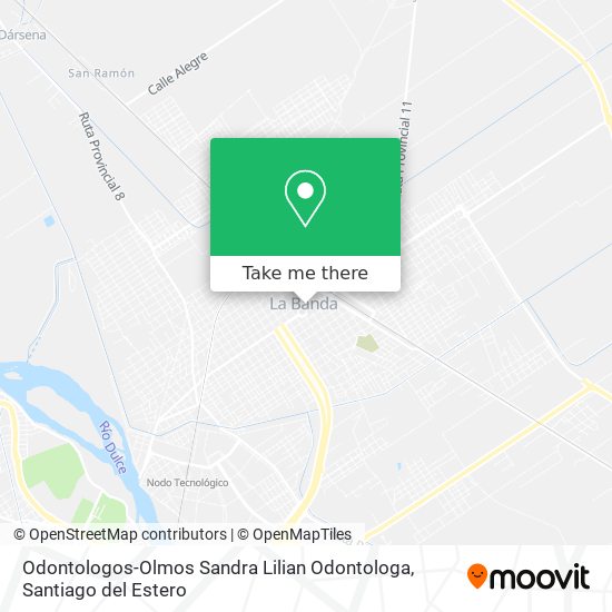 Odontologos-Olmos Sandra Lilian Odontologa map
