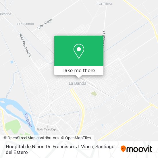 Hospital de Niños Dr. Francisco. J. Viano map