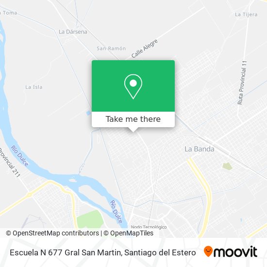 Escuela N 677 Gral San Martin map