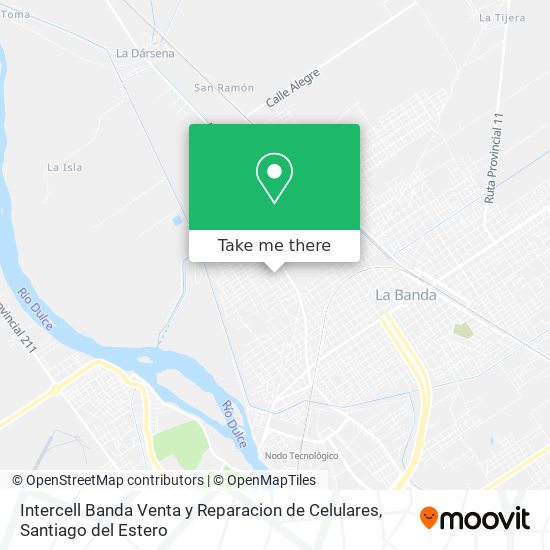 Intercell Banda Venta y Reparacion de Celulares map