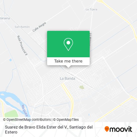 Suarez de Bravo Elida Ester del V. map