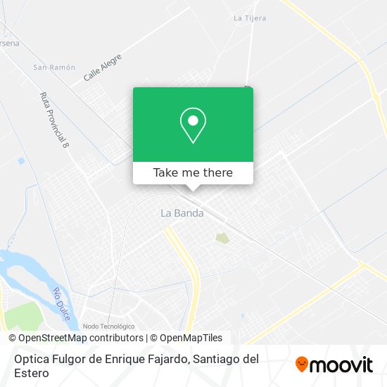Mapa de Optica Fulgor de Enrique Fajardo