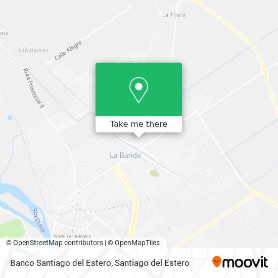 Banco Santiago del Estero map