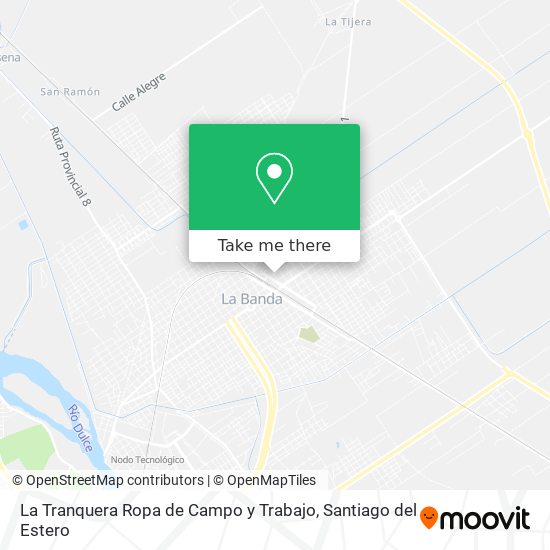 Mapa de La Tranquera Ropa de Campo y Trabajo