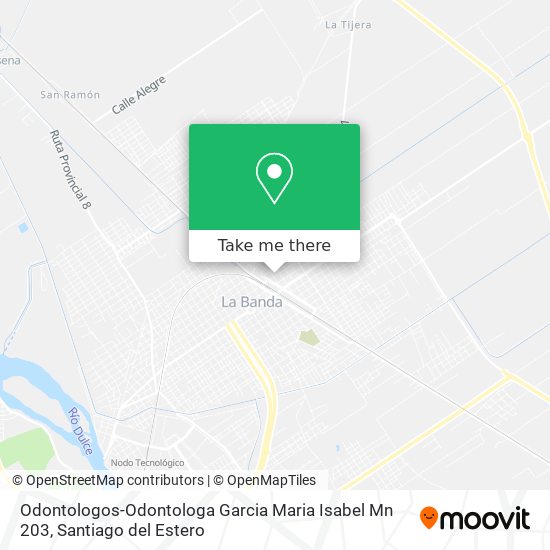 Mapa de Odontologos-Odontologa Garcia Maria Isabel Mn 203