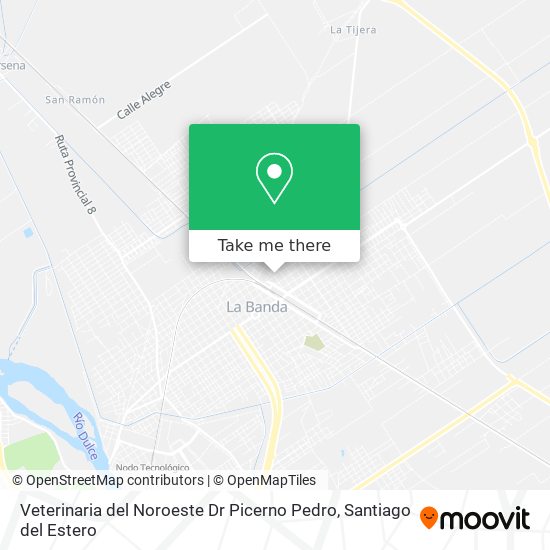 Veterinaria del Noroeste Dr Picerno Pedro map