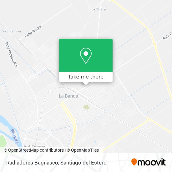 Radiadores Bagnasco map